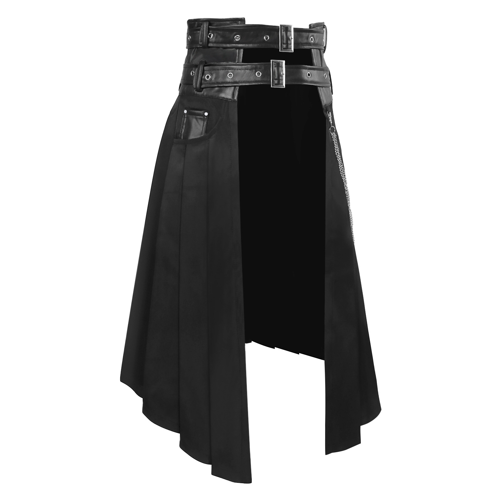 Gothic Dark Men's Skirt Pants  - Ethnic Fashion Wear 评论和价格