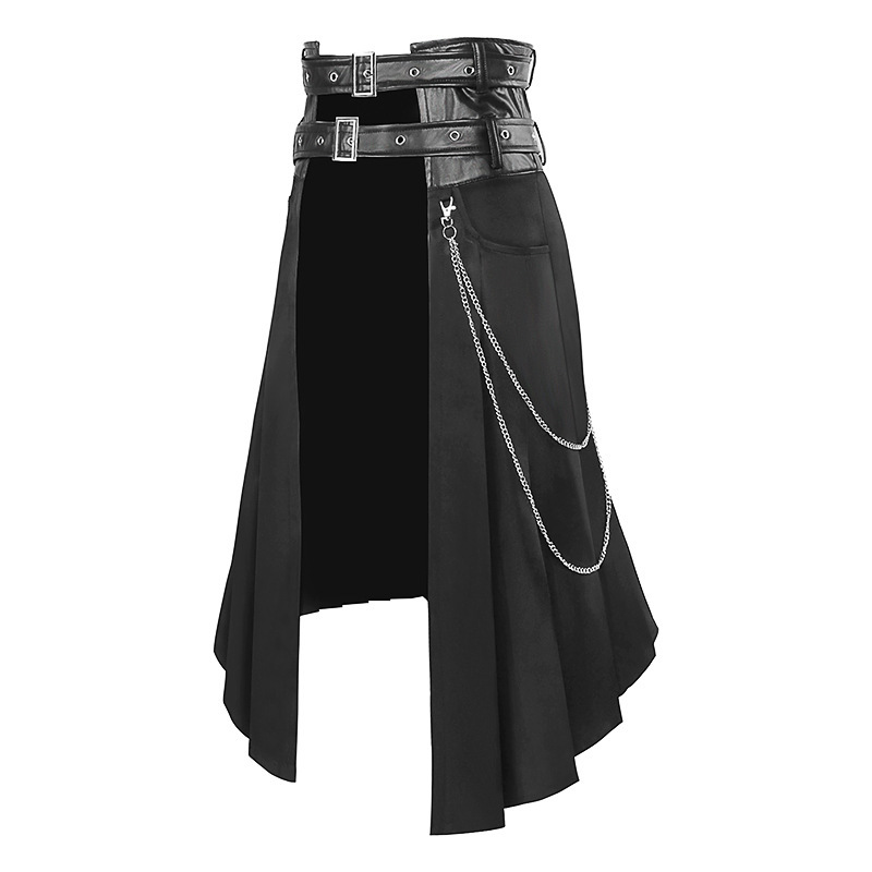 Gothic Dark Men's Skirt Pants  - Ethnic Fashion Wear 评论和价格