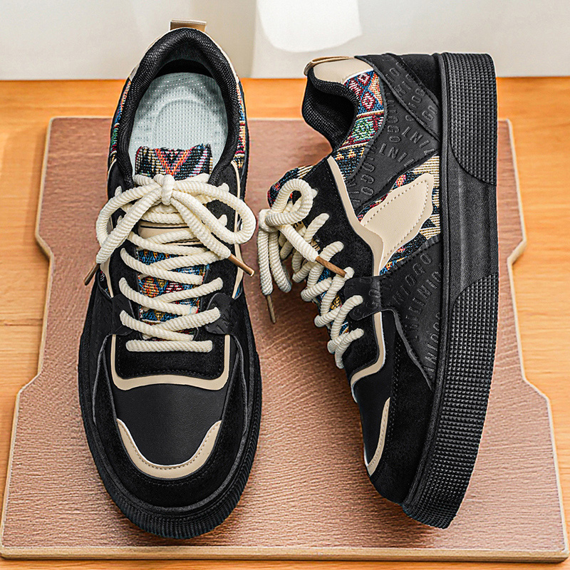 Men's Vintage Patchwork Platfo - Fashion Ethnic Wear For Men 评论和价格