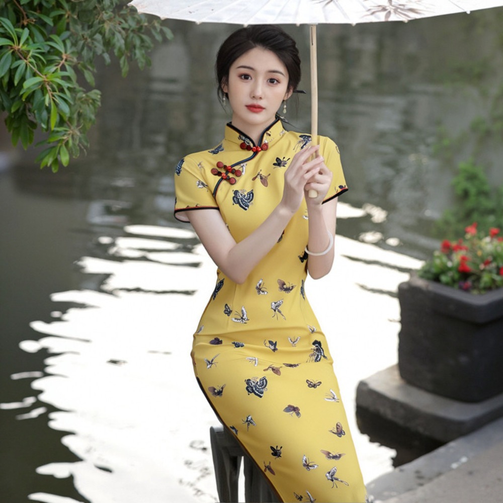 Qipao Dress for Women Clothing - Ethnic Fashion Wear 评论和价格